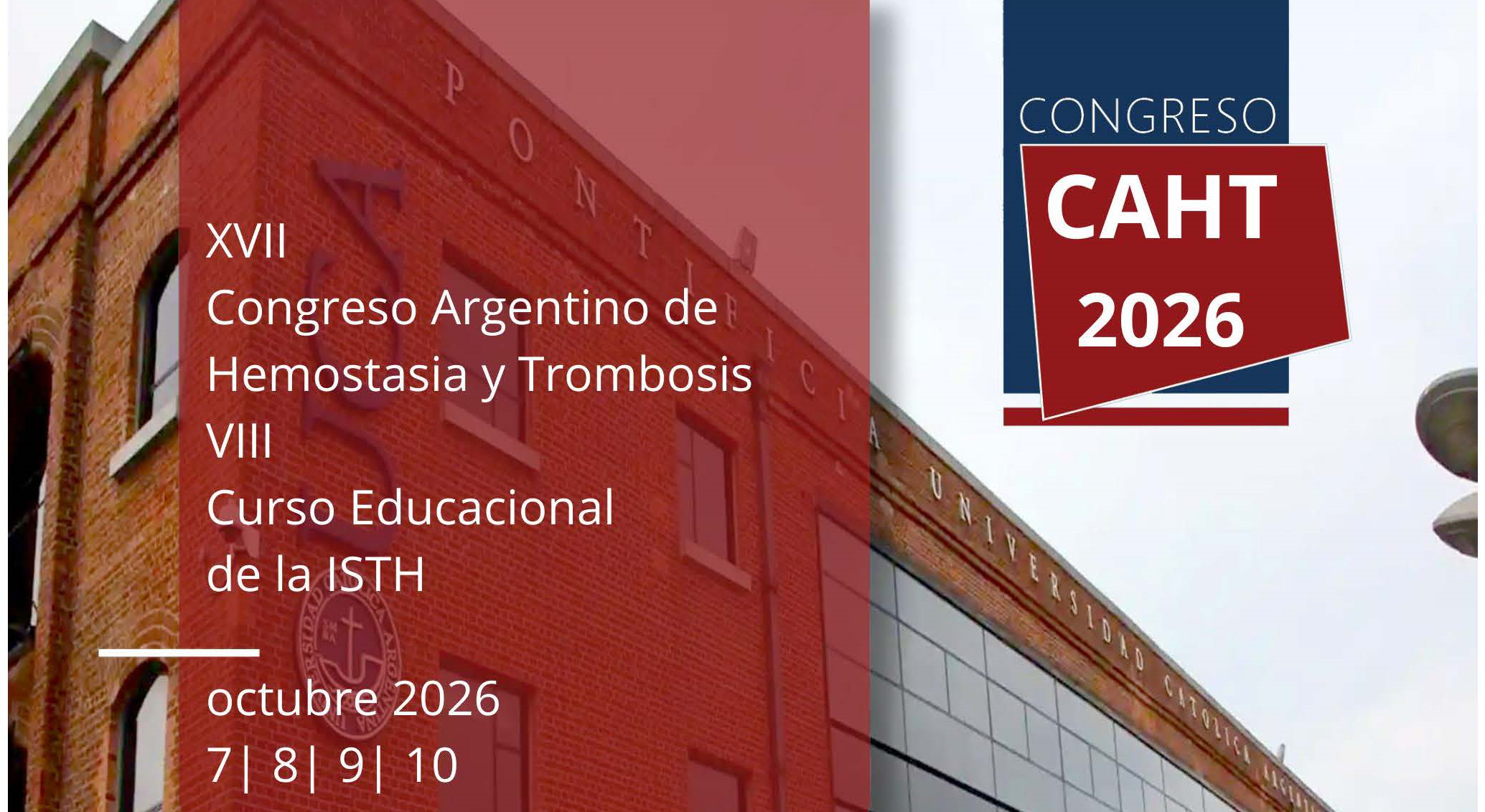 Imagen de referencia - XVII Congreso Argentino de Hemostasia y Trombosis | Buenos Aires, Argentina 2026