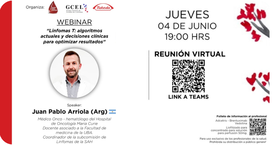 Imagen de referencia - WEBINAR: "Linfomas T: algoritmos actuales y decisiones clínicas para optimizar resultados"